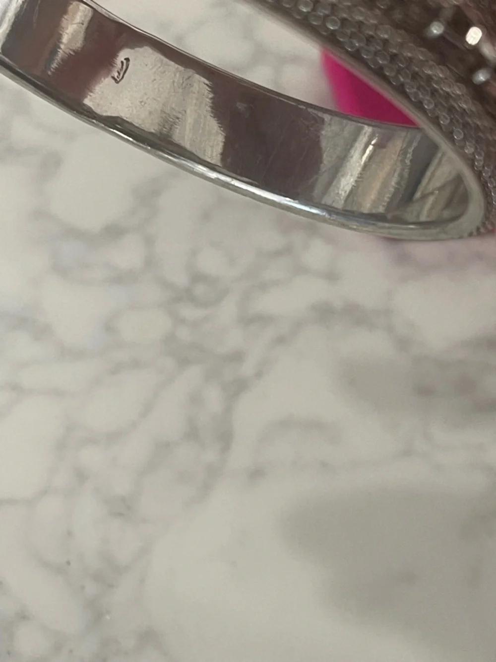 Silver Multi-Chain/Mesh Bangle Bracelet
